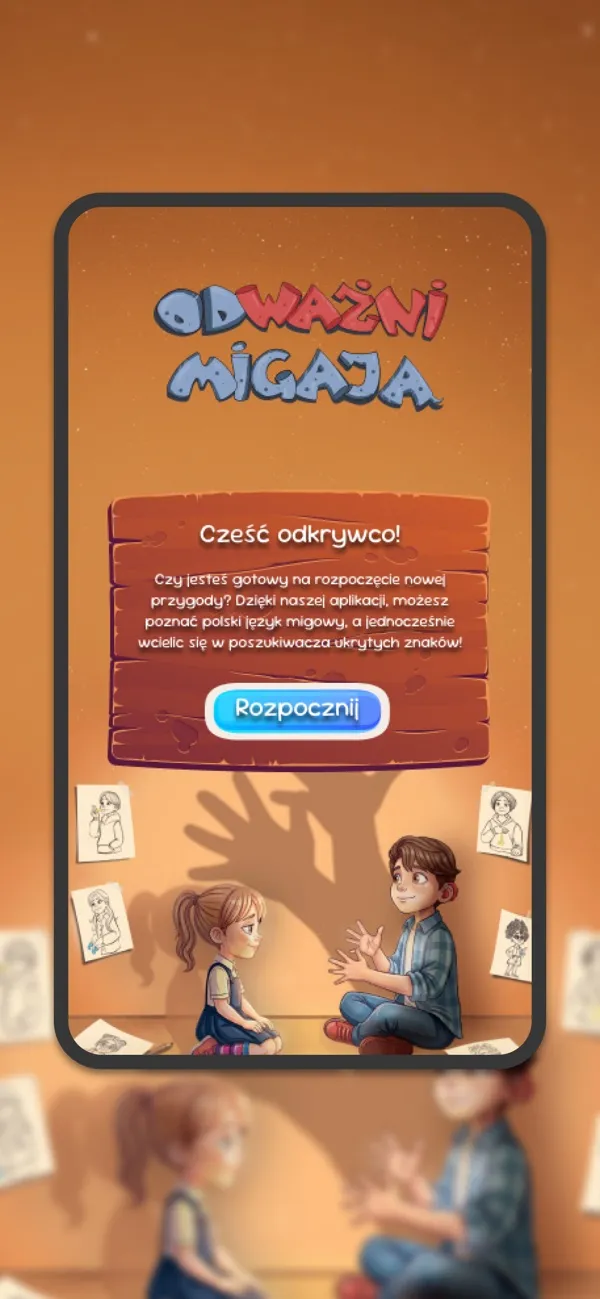 Towarzystwo GEST (Odważni.org) — Książka, która miga — dziecko skanuje kod QR i od razu widzi znak w polskim języku migowym